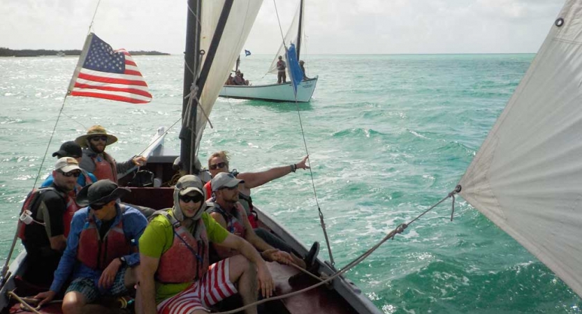 veterans learn to sail on outward bound course